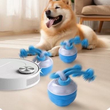 Motion-Activated Interactive Rolling Dog Ball" or simply "Automatic Rolling Dog Ball Toy.
