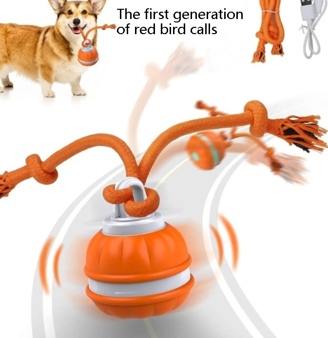 Motion-Activated Interactive Rolling Dog Ball" or simply "Automatic Rolling Dog Ball Toy.